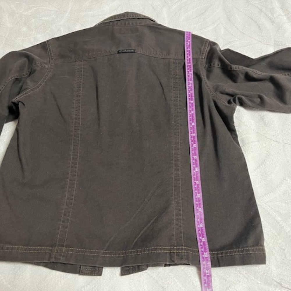 Columbia Sportswear Company Cotton Brown Button Up Jacket - Picture 15 of 16